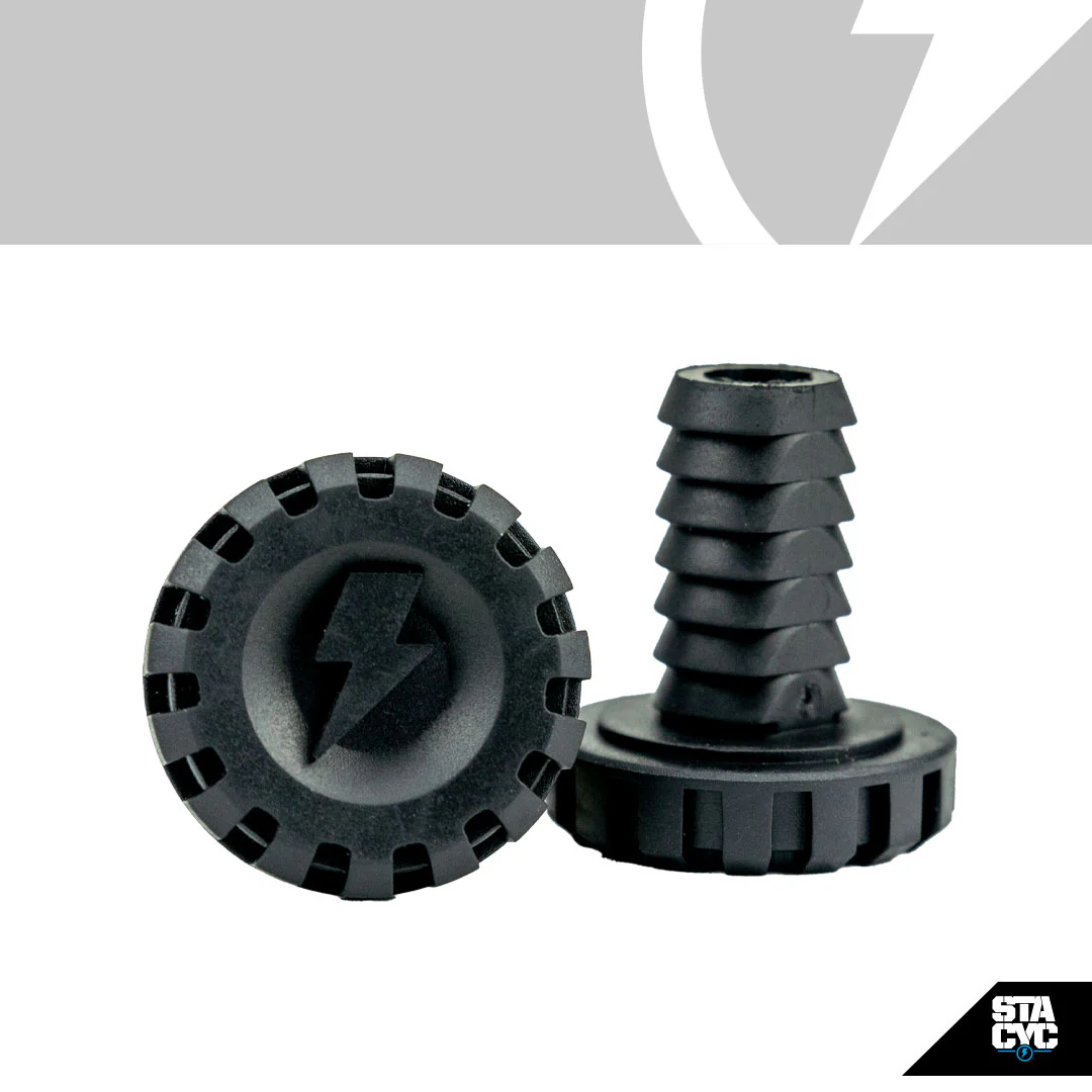 BAR ENDS - 19mm BLACK